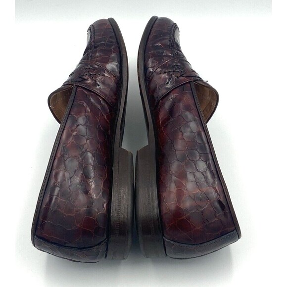 Cable & Co Vintage Men’s Size 8D Crocodile  Loafers‎ Made In Italy main image 5